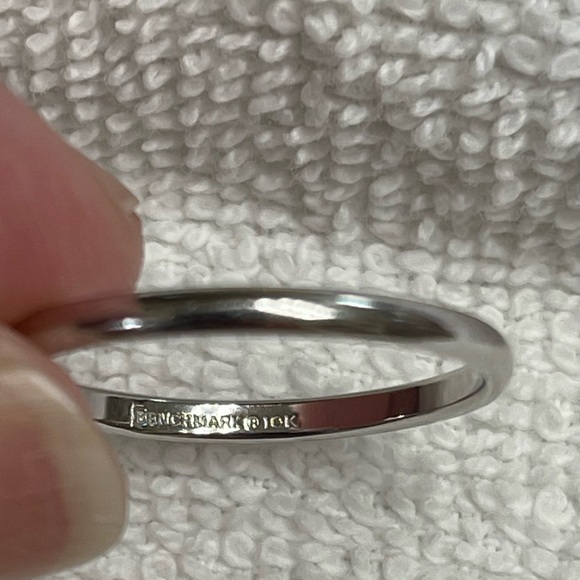 2MM 10K White Gold Band - Picture 3 of 4